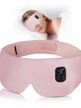 Heated Cordless Eye Mask - 100% Mulberry Silk Eye Mask